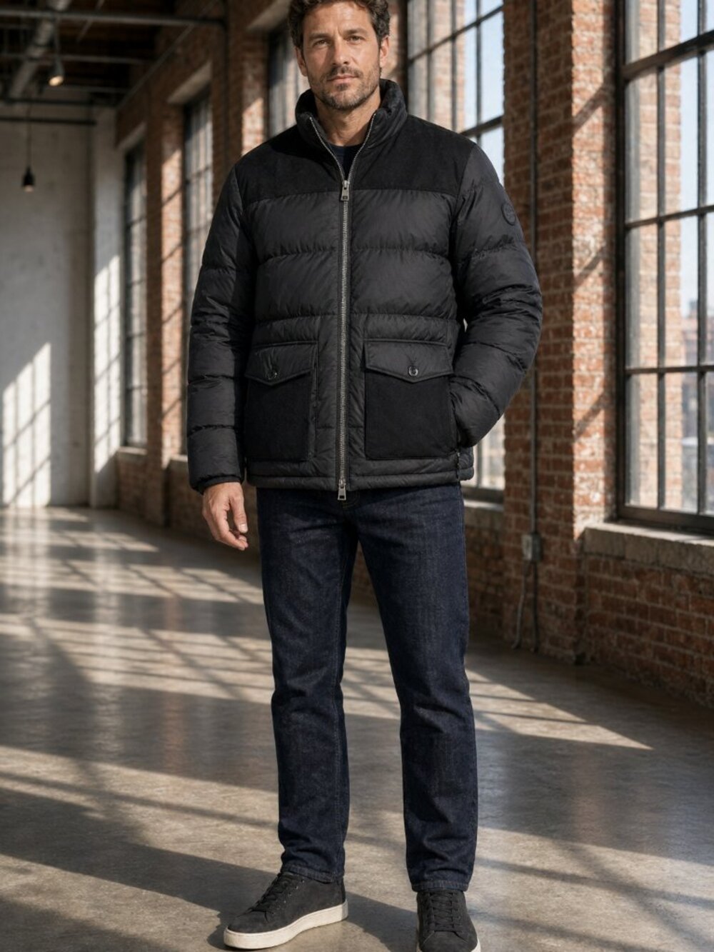 Michael Kors Men Black Puffer Soft Loft Hallway Soft Soft Soft Soft Softly US XL